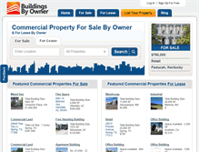 Tablet Screenshot of buildingsbyowner.com